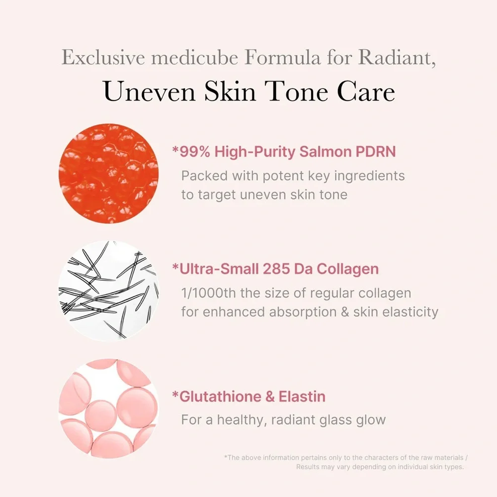 NEW MEDICUBE Salmon Pink PDRN 99% Revitalizing Ampoules - Intensive Skin Serum